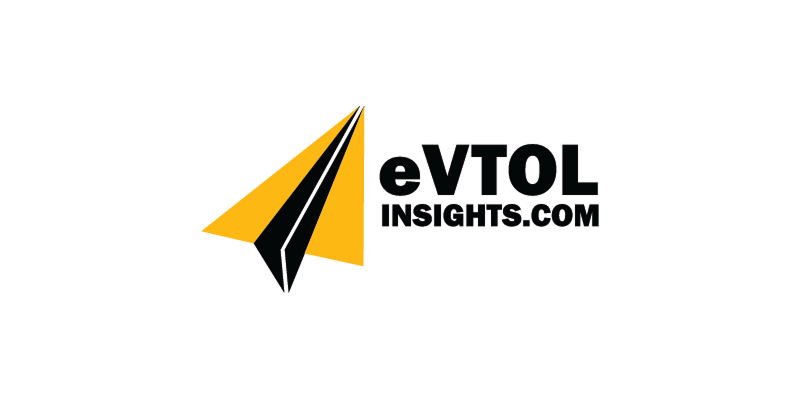 A yellow and black logo for evtol insights.com