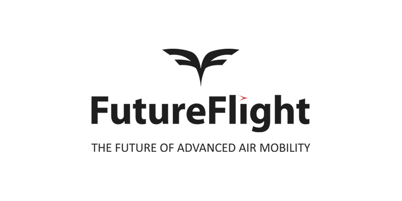 The future flight logo is the future of advanced air mobility.