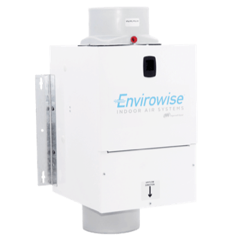 An image of a Trane® Envirowise Inline Ventilator, which is compatible with Trane® systems