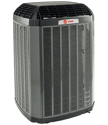 An image of a TraneĀ® HVAC unit on a white background