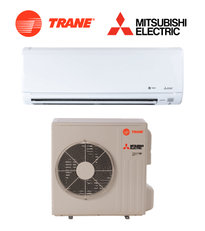 Two images on ductless systems for single and multi-zones from Trane®