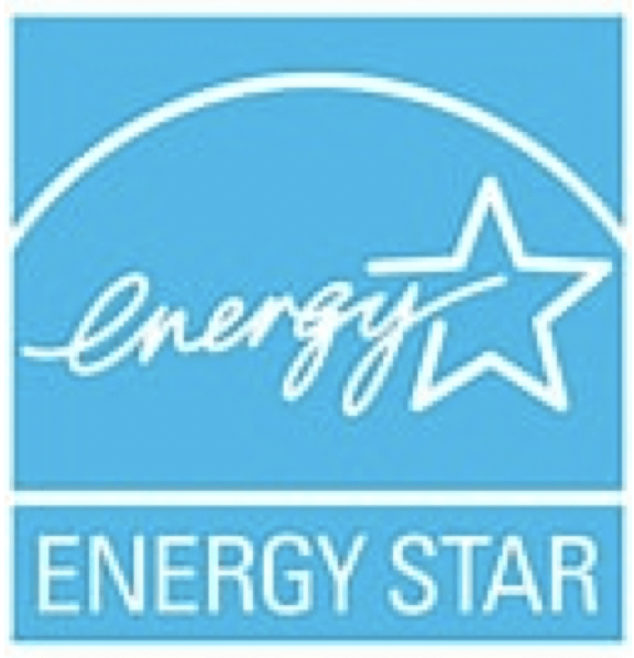 The logo image for Energy Star, a light blue background with white writing