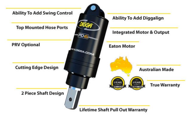 DIGGA Auger Planetary Drive Attachment