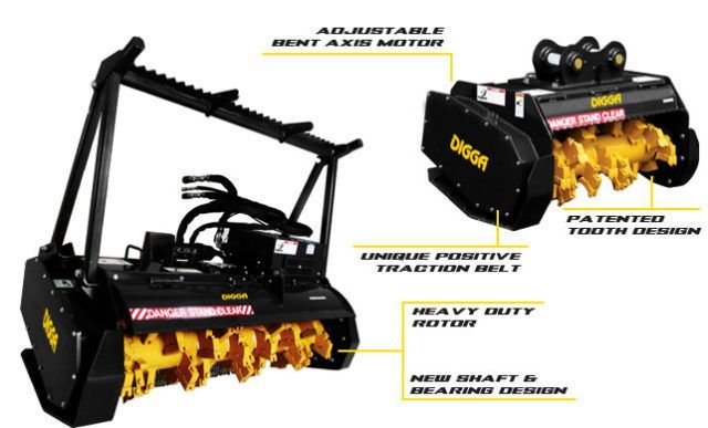 DIGGA Magnum Mulcher Attachment