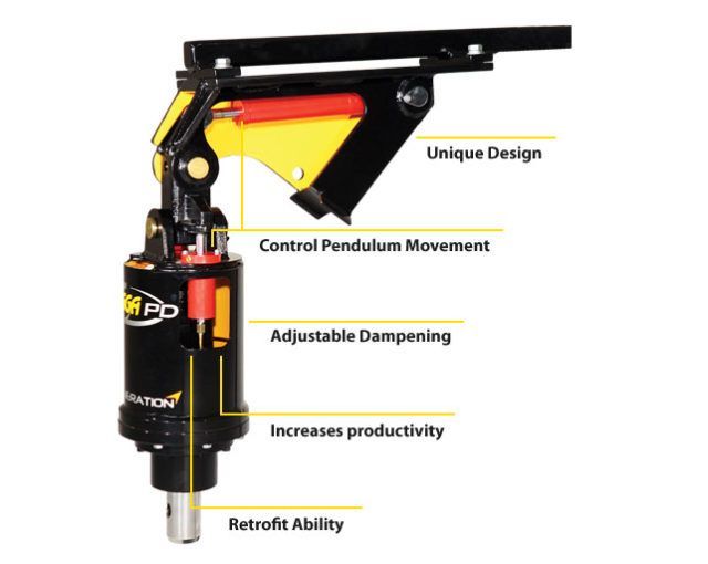 DIGGA Auger Swing Control SCS Attachment