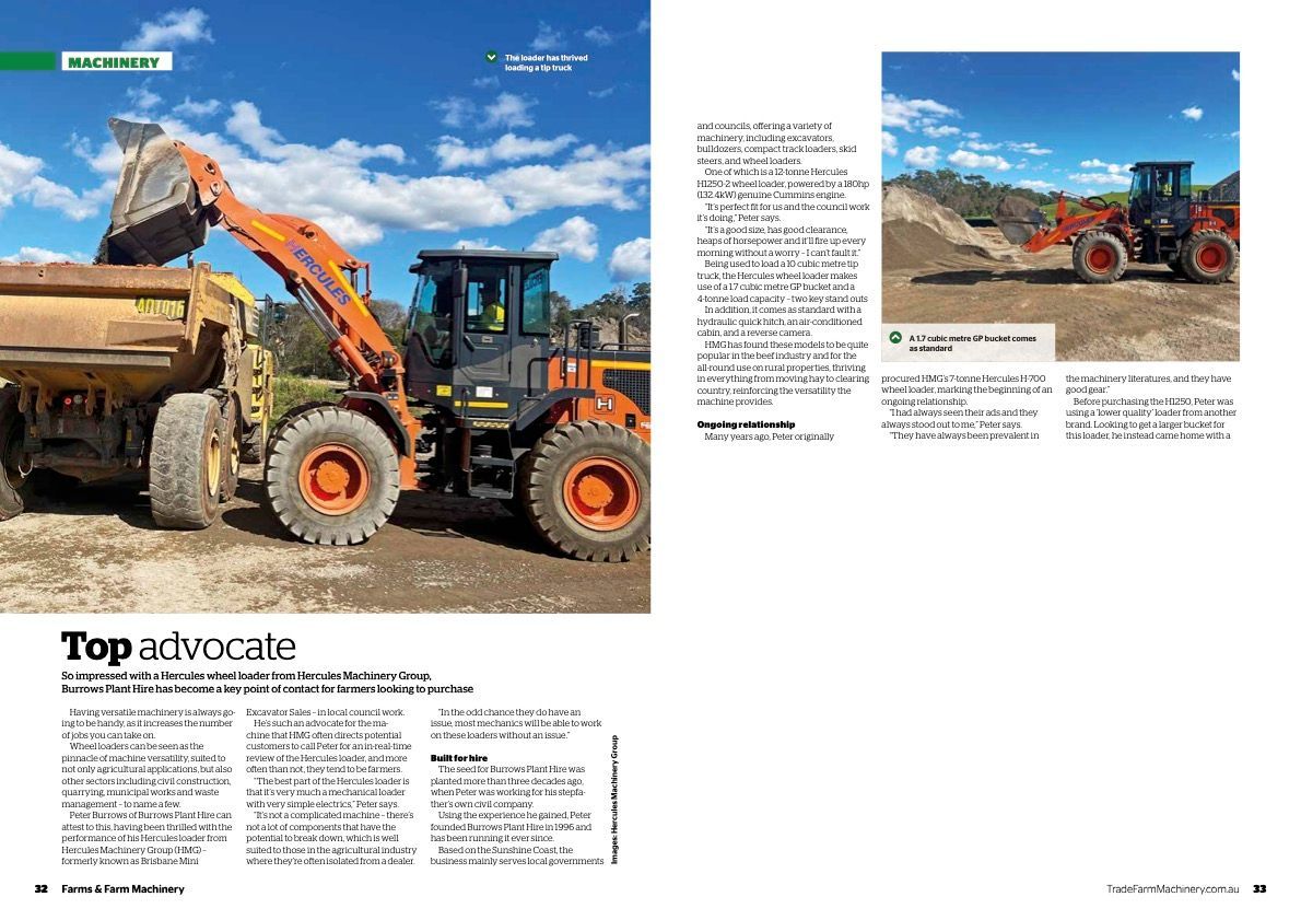 Hercules machinery Queensland