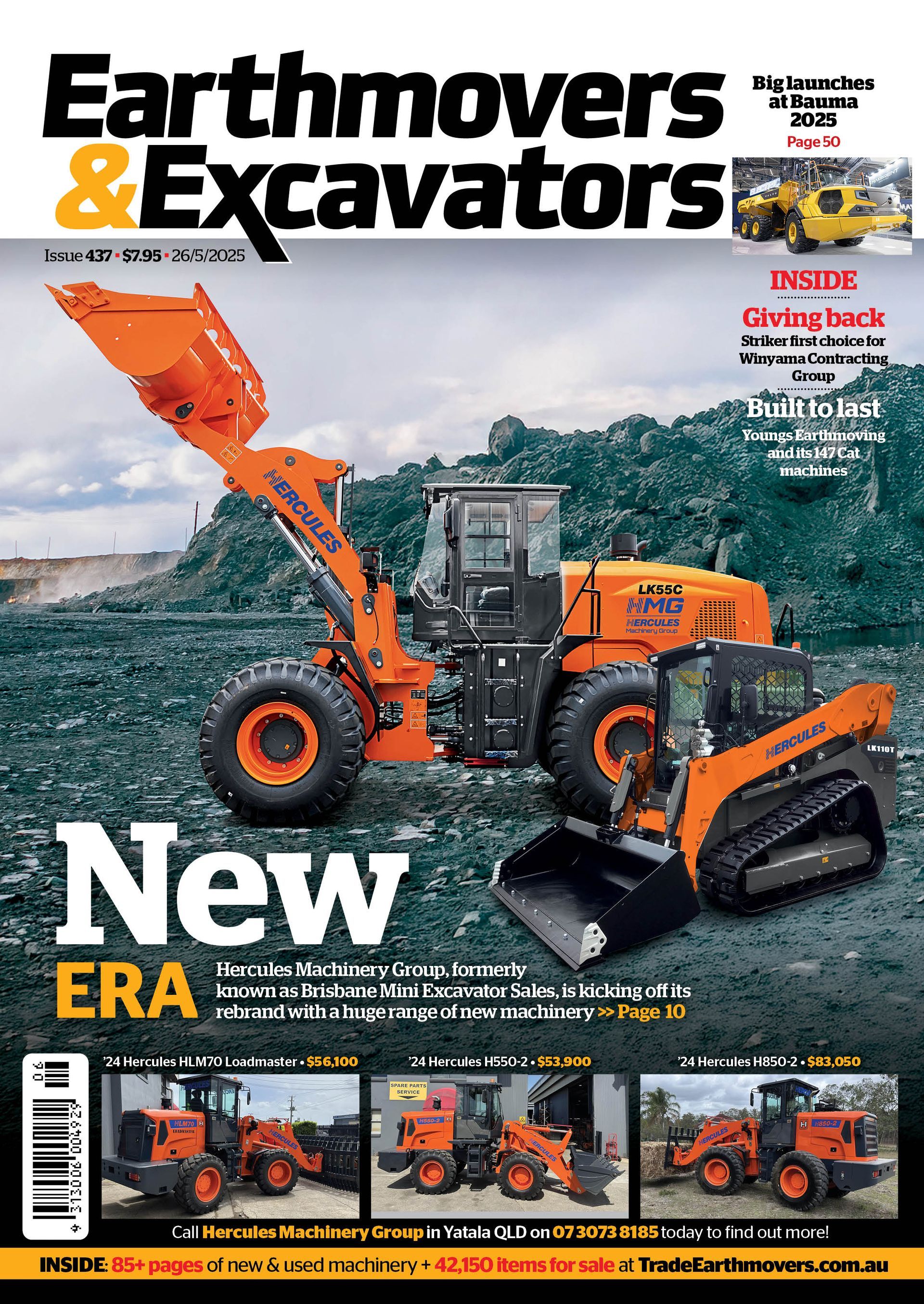 hercules earthmoving equipment australia