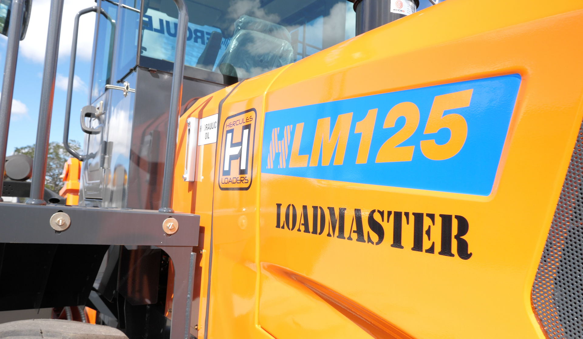 industrial excavator and loader machine