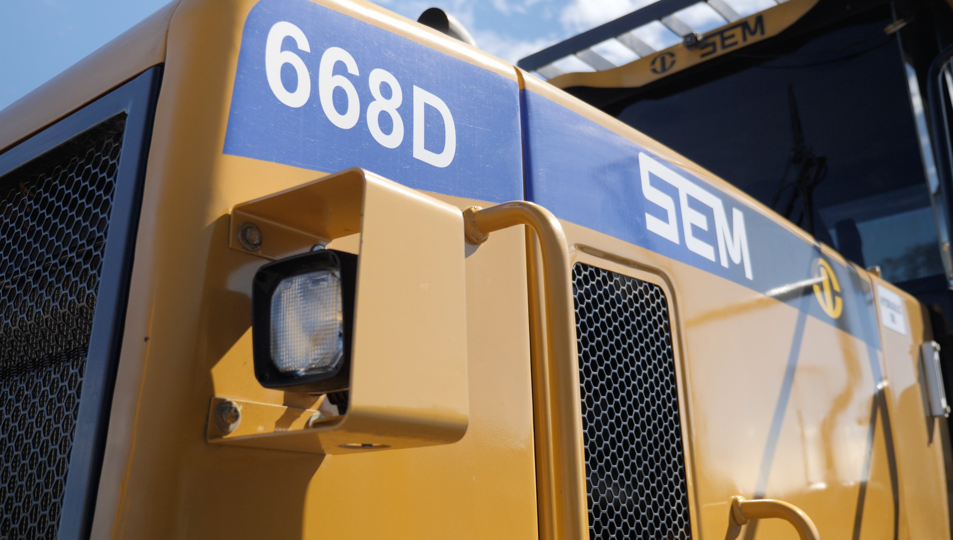 industrial excavator and loader machine