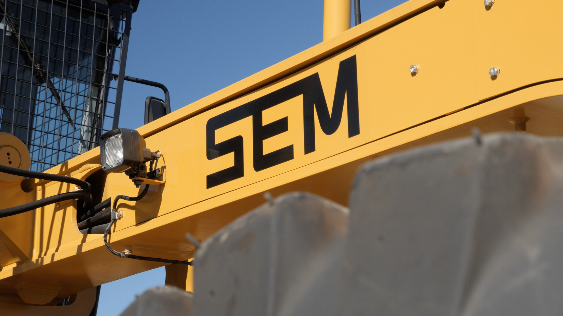 industrial excavator and loader machine