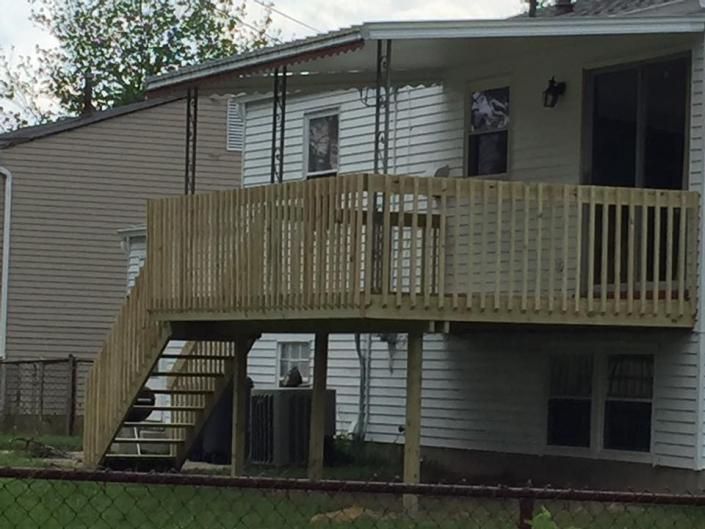 second story deck