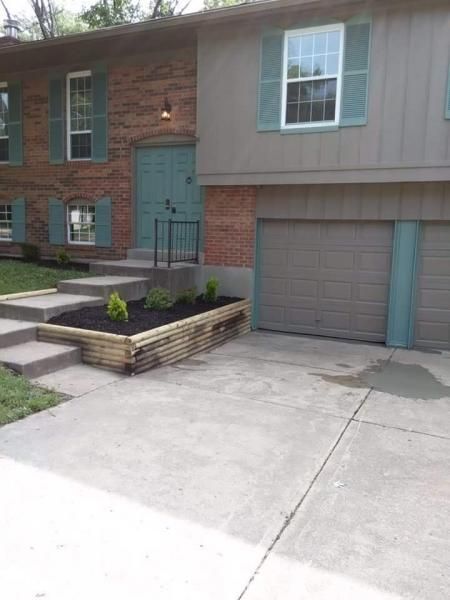 patio and flowerbed installation