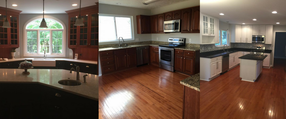 kitchen renovation collage