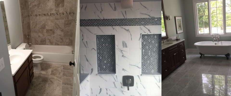 bathroom remodeling collage