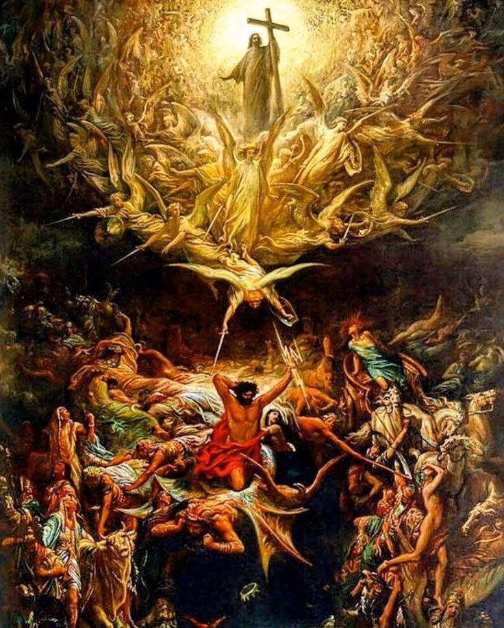 Dante and Newman Purgatory, Justice and Mercy embrace.