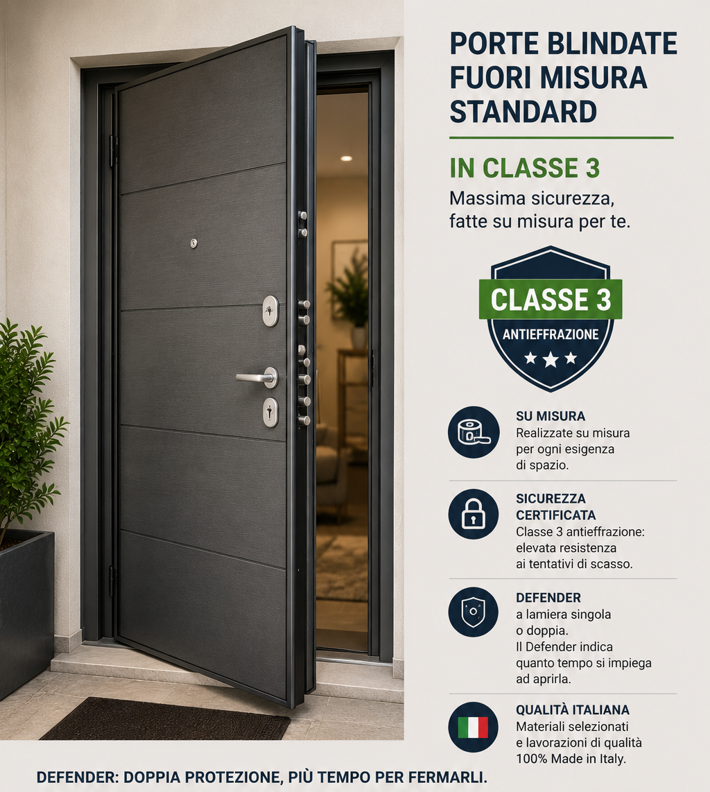porta blindata fuori misura