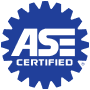 Be Car Care Aware logo with red and blue car outline and italic text | Charlie's Car Care