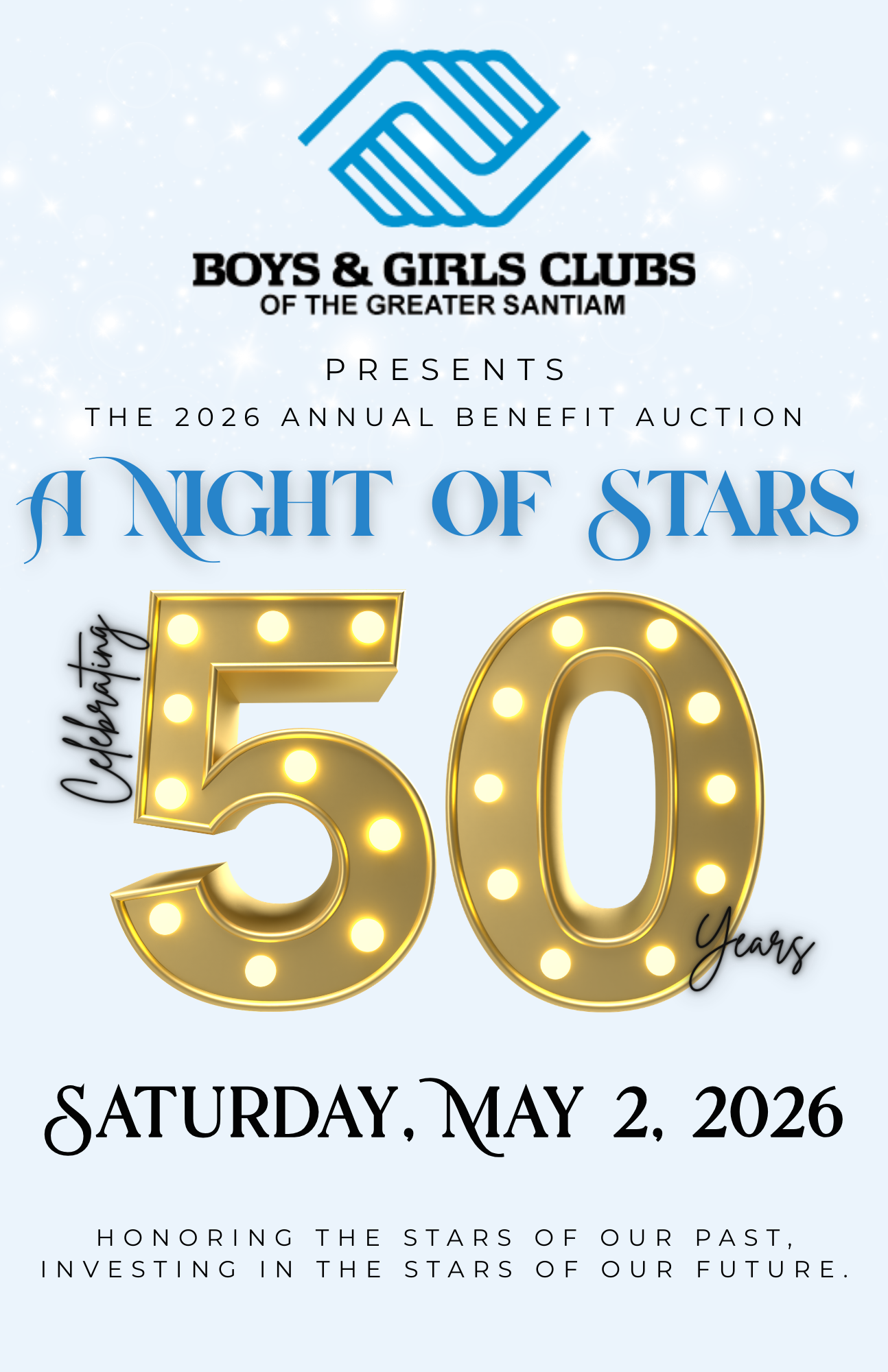 Poster for the Boys & Girls Clubs annual benefit auction 