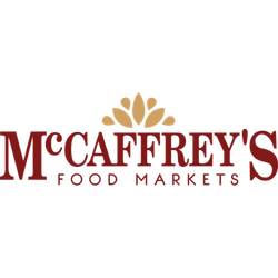 McCaffrey’s Food Markets logo in maroon and gold with a wheat emblem
