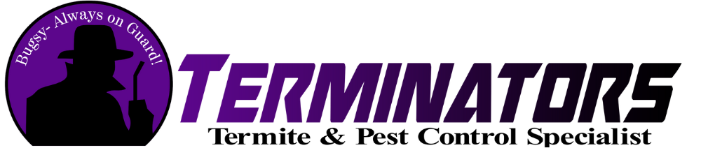 Purple Terminators logo with a black silhouette and the text “Terminator5” and “Termeit & Pest Control Special”