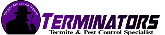 Purple Terminators logo with a black silhouette and the text “Terminator5” and “Termeit & Pest Control Special”