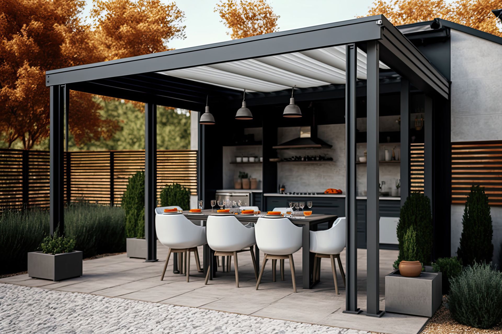 different metals used for awnings