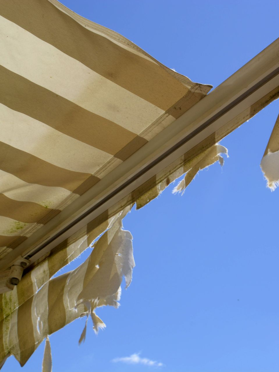 damaged awning from phoenix monsoon