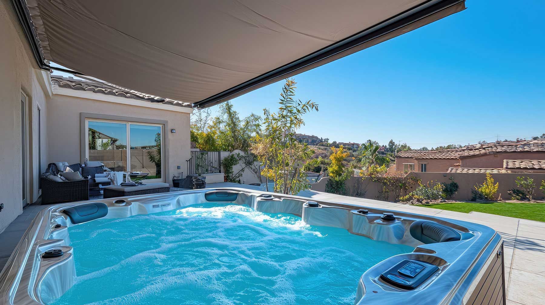 Awning installation that cover hot tubs in phoenix