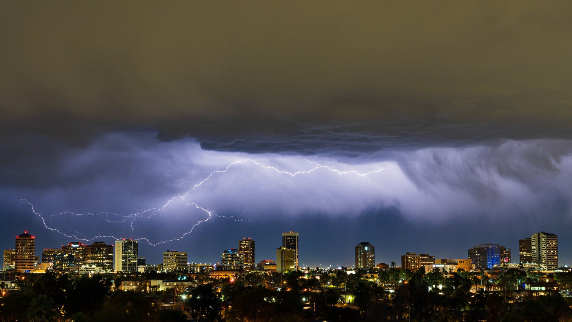 monsoon over Phoenix, AZ