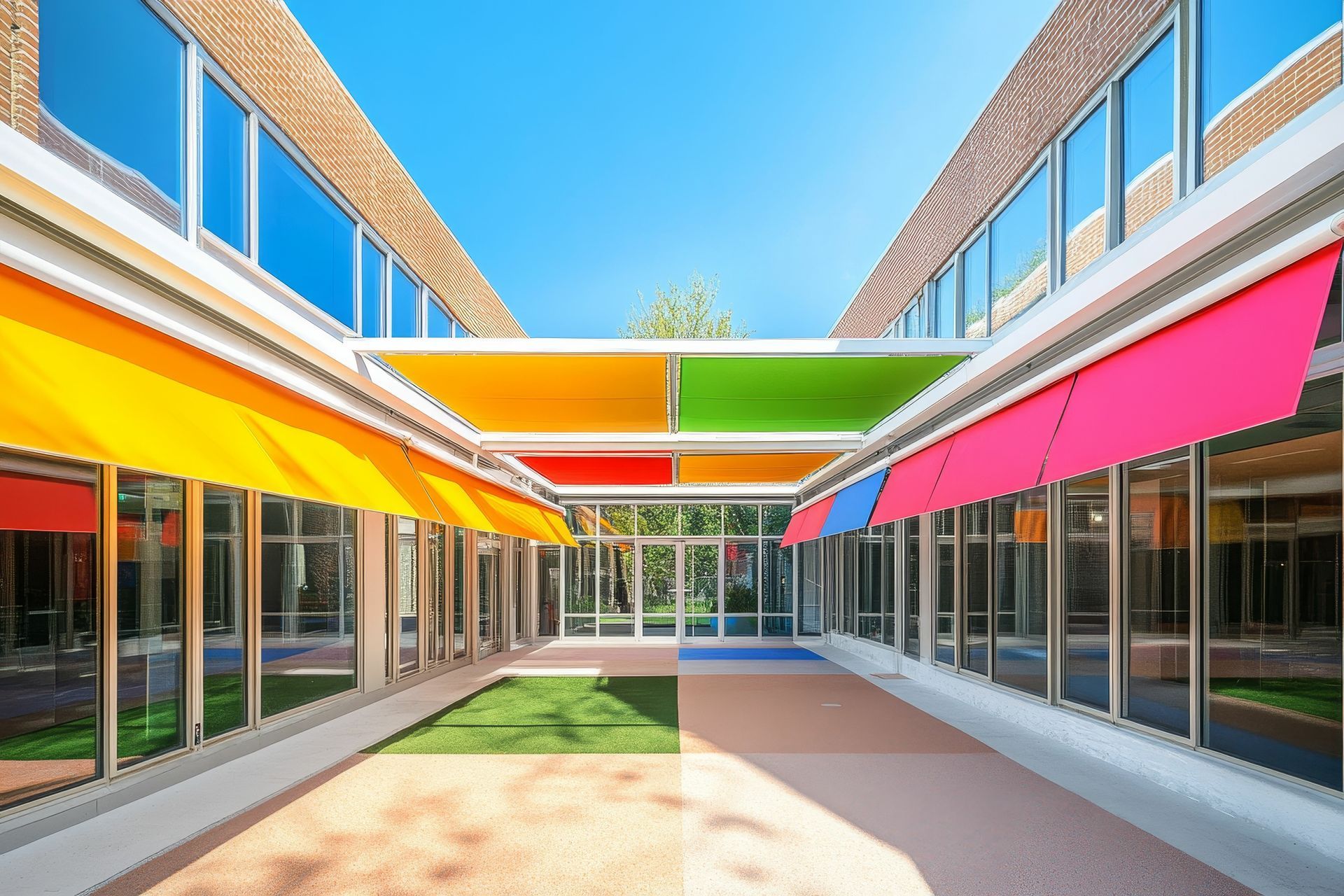 shade structures at school