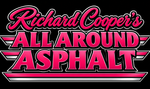 Richard Cooper's All Around Asphalt logo in pink, white, and black with bold racing-style lettering