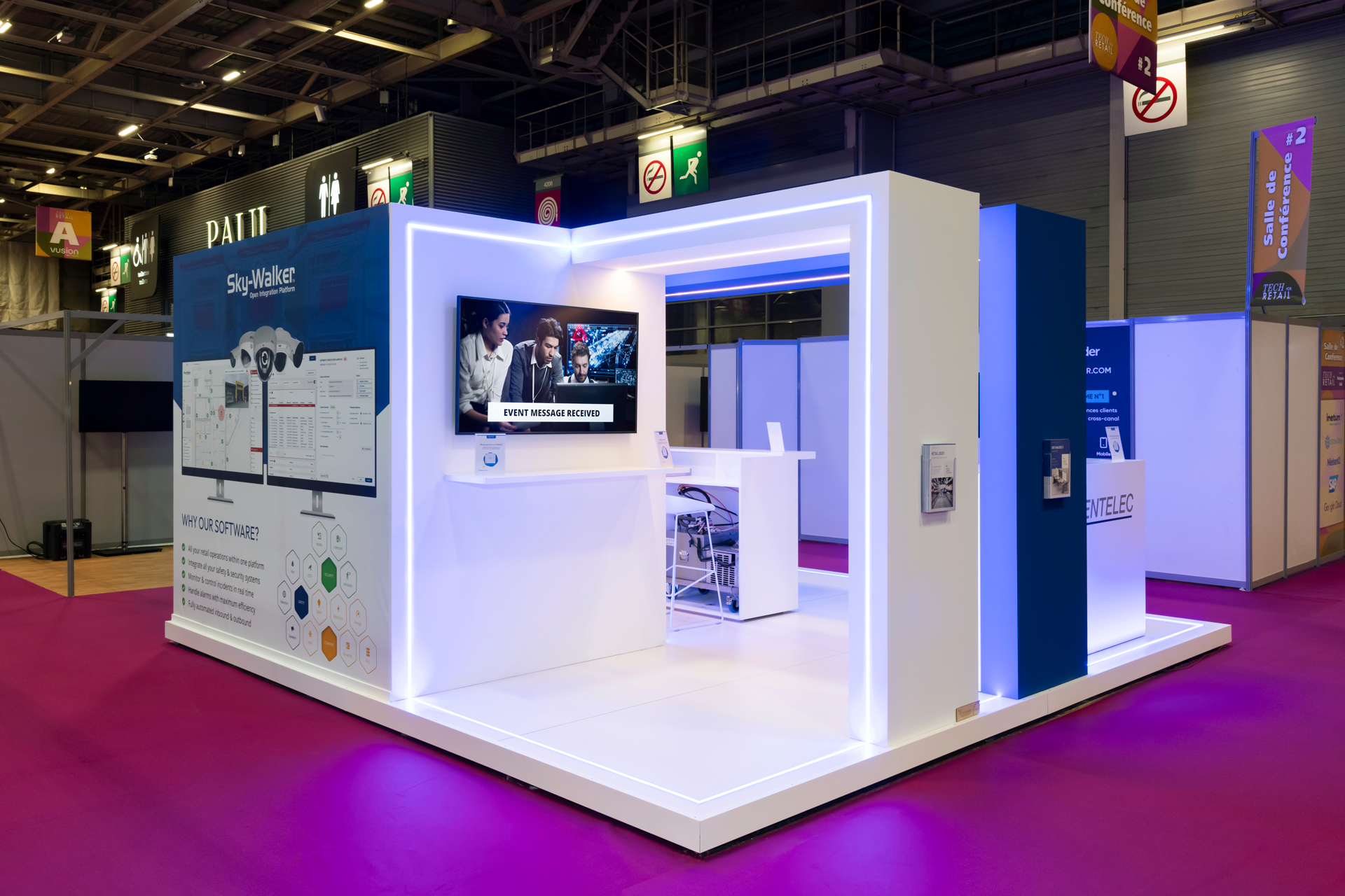 Tech For Retail 2023 - Entelec stand view 3