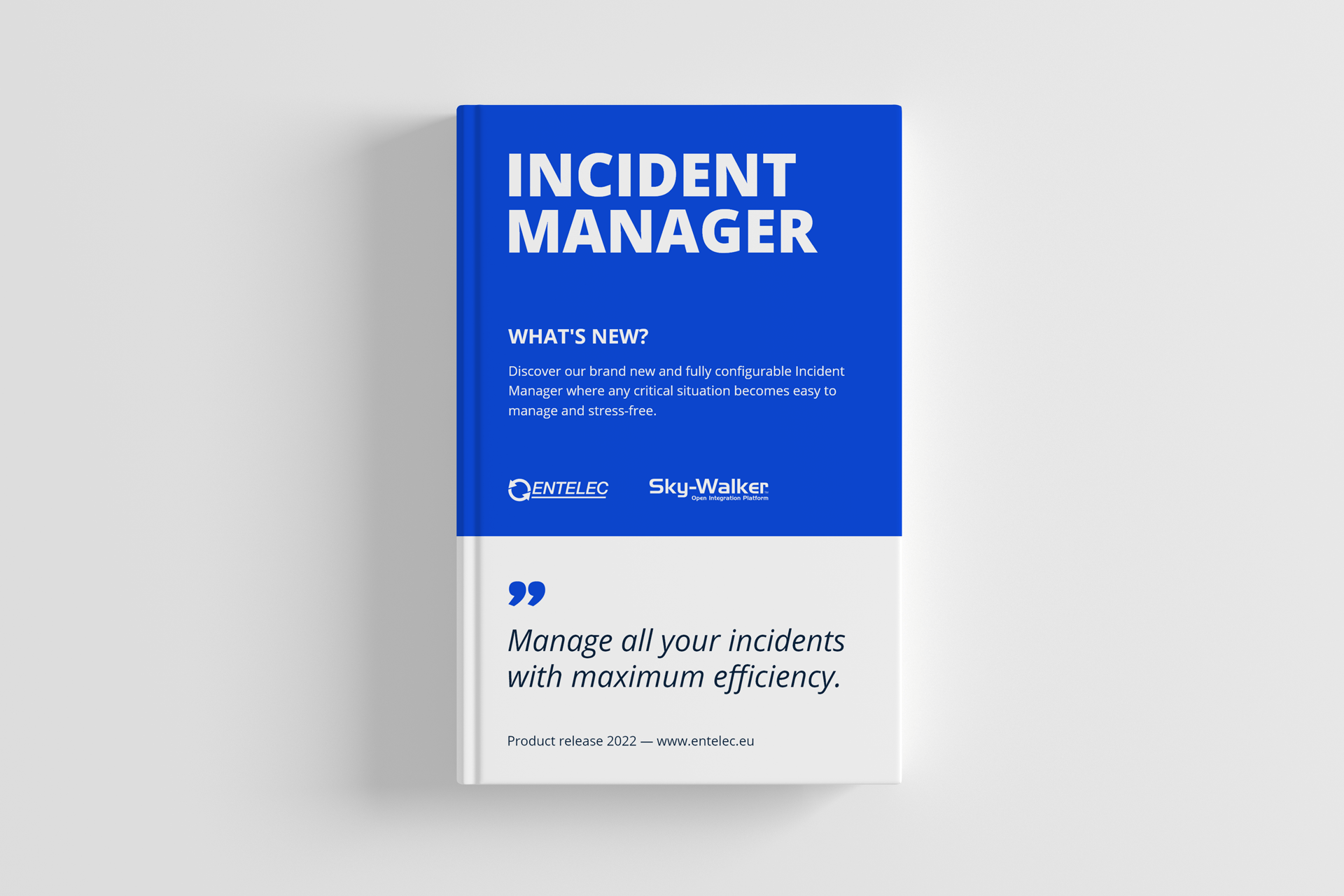 Incident Manager brochure voor uw controlekamer Incident Manager brochure voor uw controlekamer