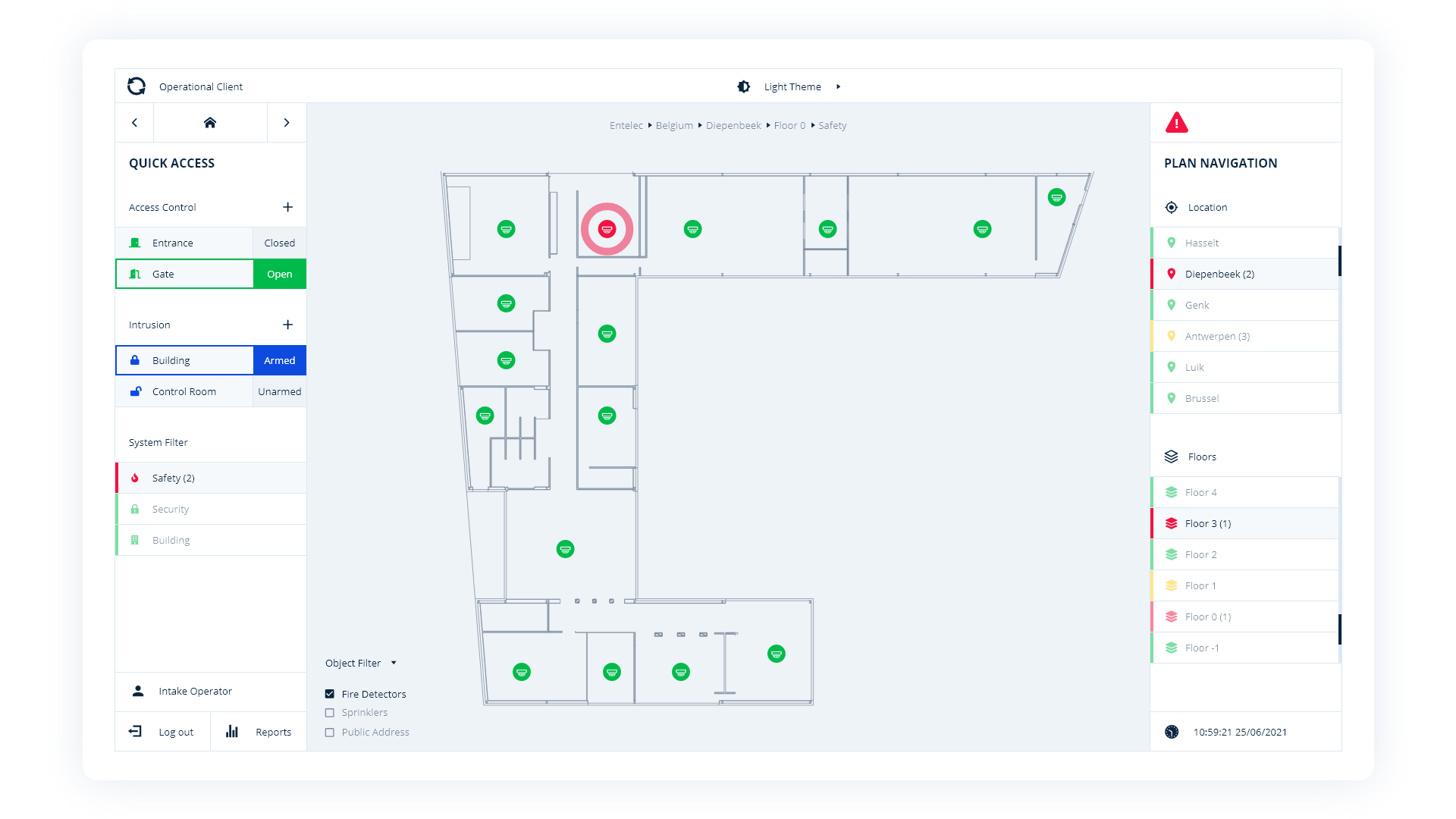 Operational Client monitor 01 in light mode