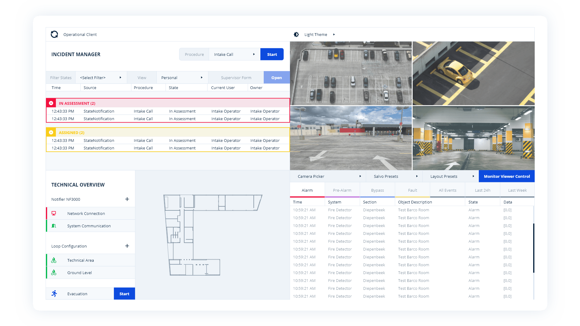 Operational Client monitor 02 in light mode