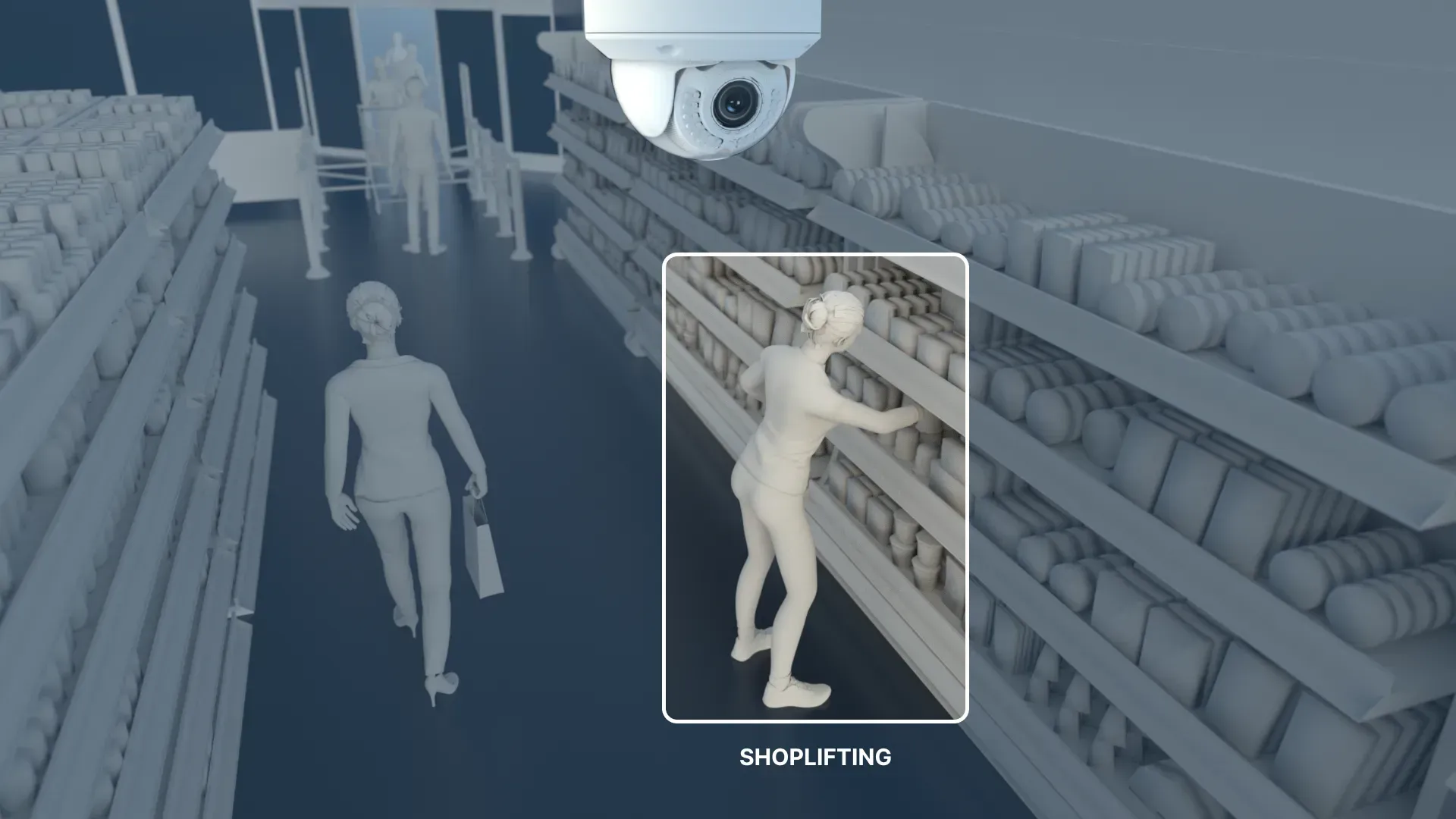 Case 02: Shoplifting alert when a person is stealing goods