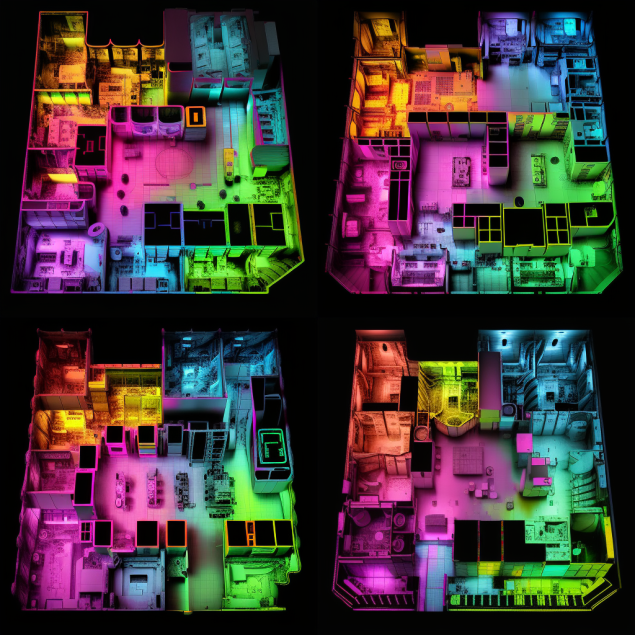 Floor Plan Termal HVAC heat map for Building Systems that manage comfort and energy waste Floor Plan Termal HVAC heat map for Building Systems that manage comfort and energy waste