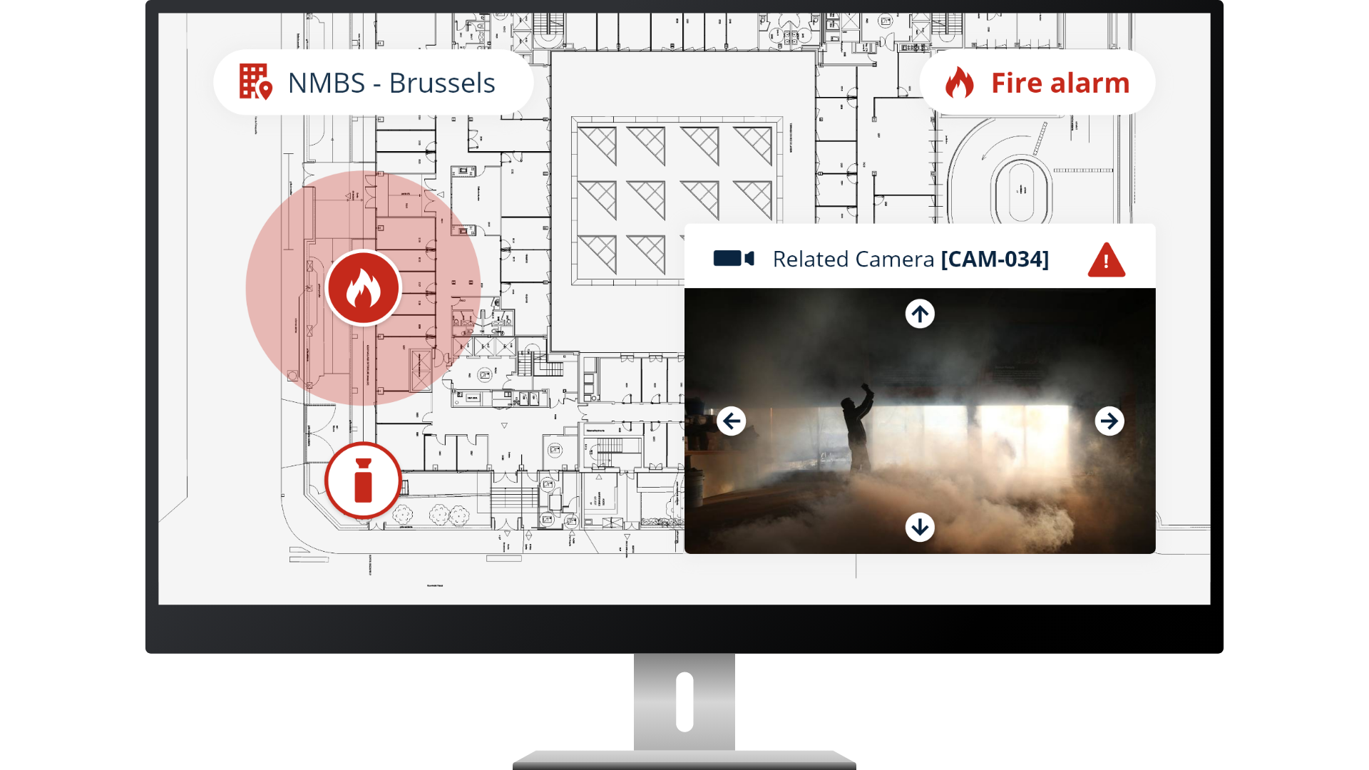 Sky-Walker PSIM Software Fire Incident Management Example Sky-Walker PSIM Software Fire Incident Management Example