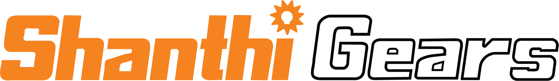 A logo for a company called shanti gears