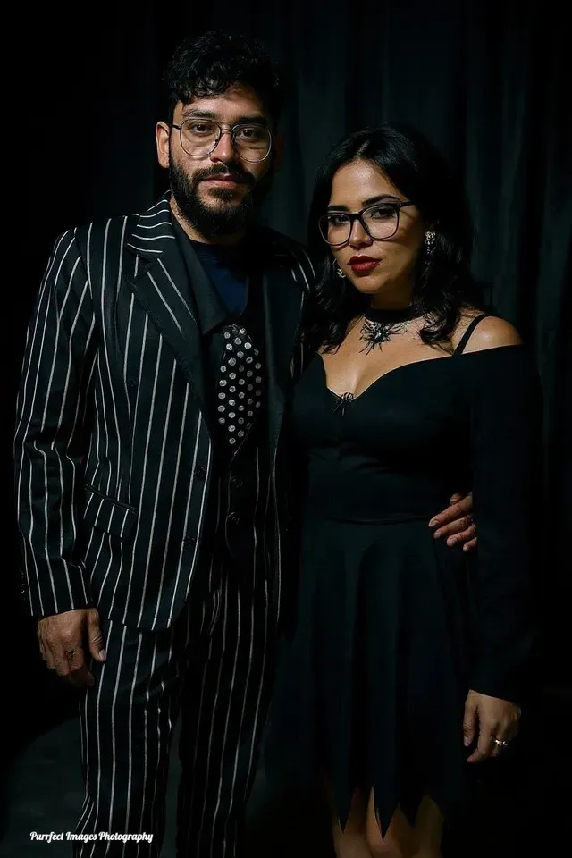 Couple In A Morticia And Gomez Addams Costume — Costumes Galore in Maroochydore, QLD
