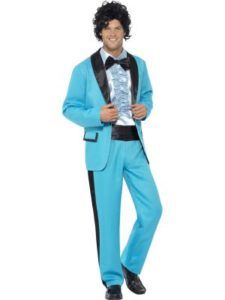 Man in a Turquoise 1970s Tuxedo Costume — Costumes Galore in Maroochydore, QLD