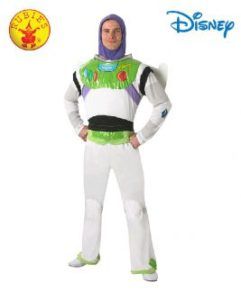 Buzz Lightyear Costume With Attached Hood, White Jumpsuit — Costumes Galore in Maroochydore, QLD