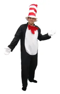 Person in a Cat in the Hat Costume — Costumes Galore in Maroochydore, QLD