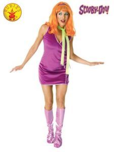 Woman in Daphne Scooby Doo Costume  — Costumes Galore in Maroochydore, QLD