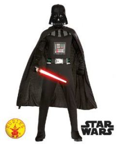 Darth Vader Costume With Helmet, Cape, and Red Lightsaber — Costumes Galore in Maroochydore, QLD