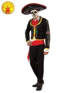 Man in Skeleton Makeup, Day of the Dead Costume — Costumes Galore in Maroochydore, QLD