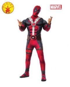 Deadpool Costume: Red and Black Suit With a Mask — Costumes Galore in Maroochydore, QLD
