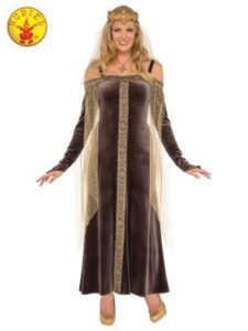 Woman in Medieval-style Brown Velvet Costume — Costumes Galore in Maroochydore, QLD