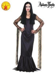 Woman in a Black Morticia Addams Costume — Costumes Galore in Maroochydore, QLD