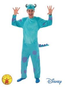 Man in a Sully Costume With Arms Raised, Smiling — Costumes Galore in Maroochydore, QLD